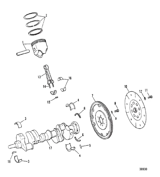 CRANKSHAFT PISTONS & CONNECTING RODS (260)