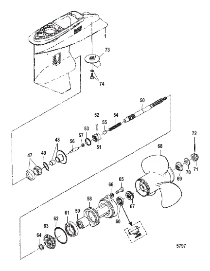 Gear Housing Propeller Shaft