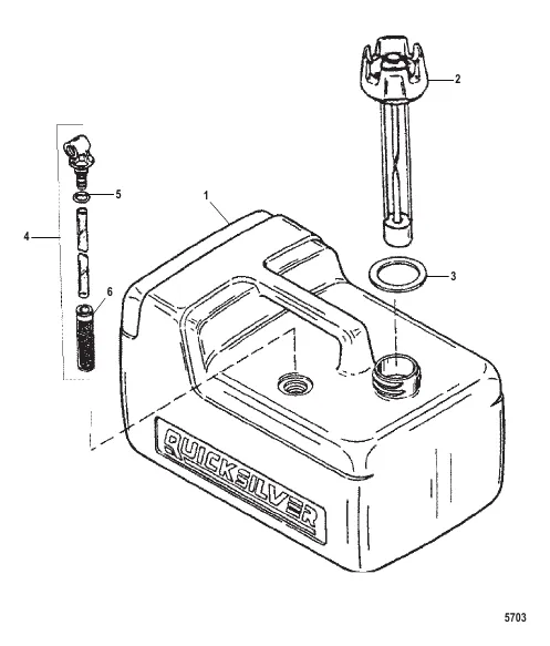 Tank Assembly Fuel - Plastic - 3.2 Gallon