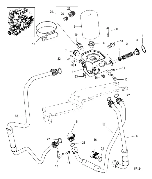 Oil Filter (0M971885 and Above)