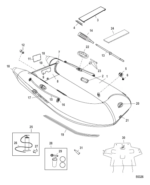 Dinghy Model (200 / 240 / 270) With Slat