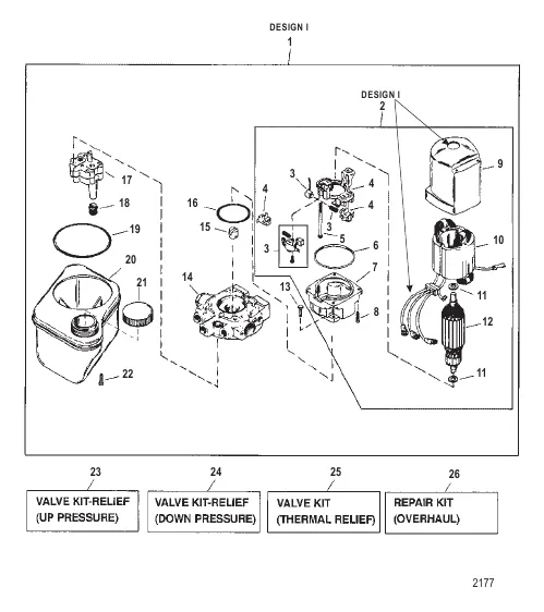 Pump/Motor Assembly (Design I - 14336A8)