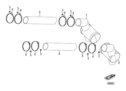 Exhaust System Muffler-Reverse V Drive