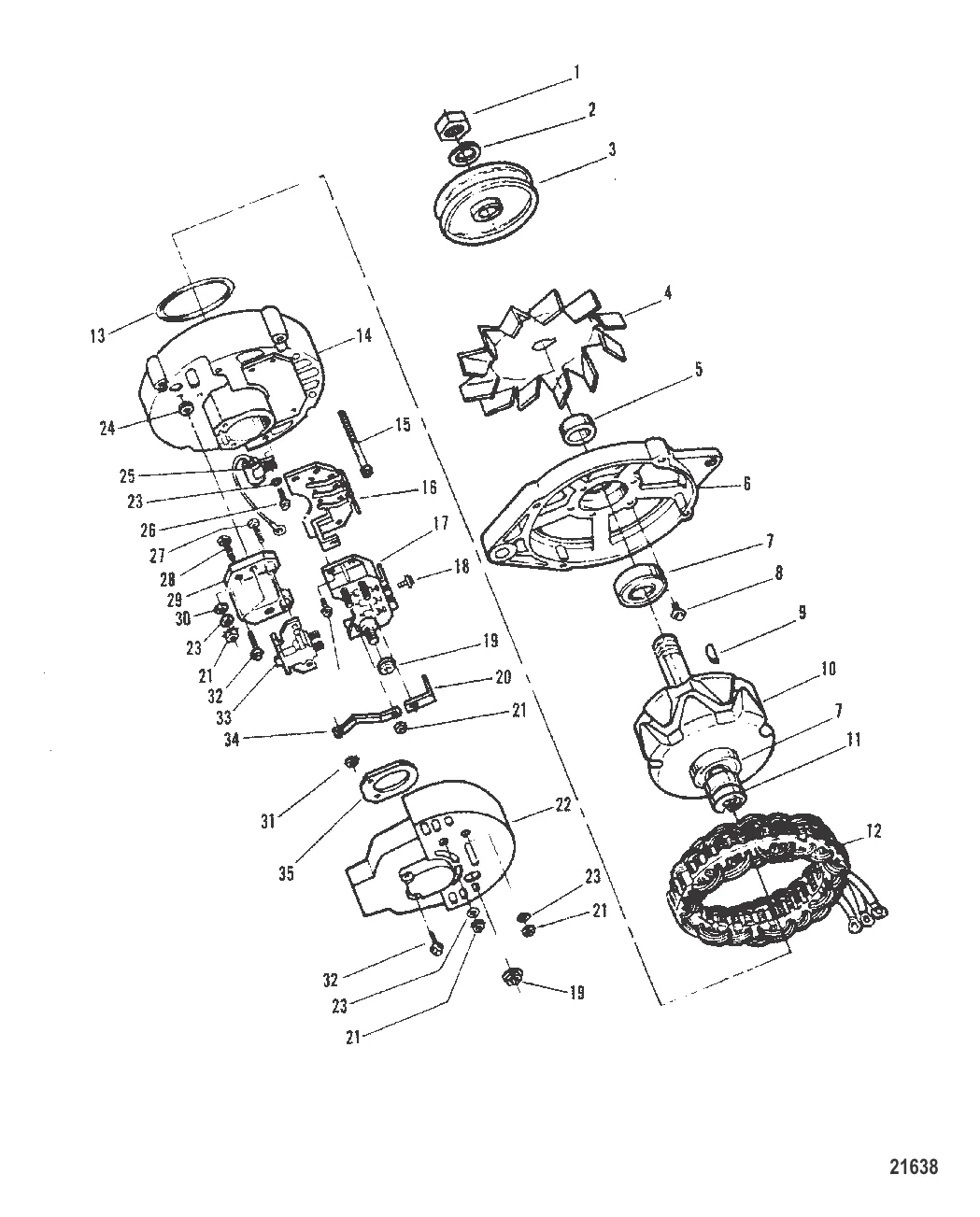 Alternator (Prestolite # 8EM2003KA)