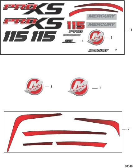 Decals-Top and Lower Cowl