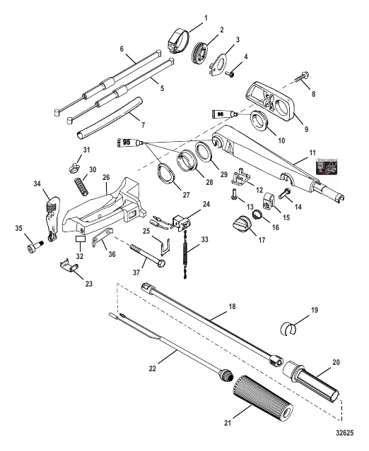 Tiller Handle Kit (Jet 35/40)