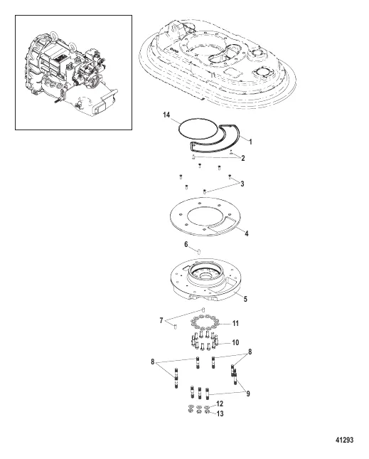 Steering System Lower King Pin Adaptor (14mm Fasteners)