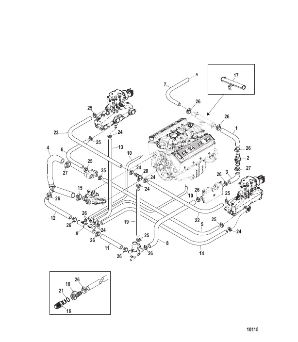 Standard Cooling System - ALPHA Single and 3 Point Drain