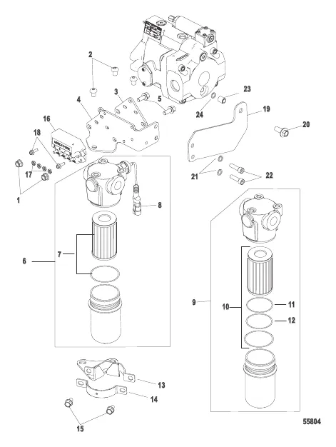 Hydraulic Filter Assembly High Pressure
