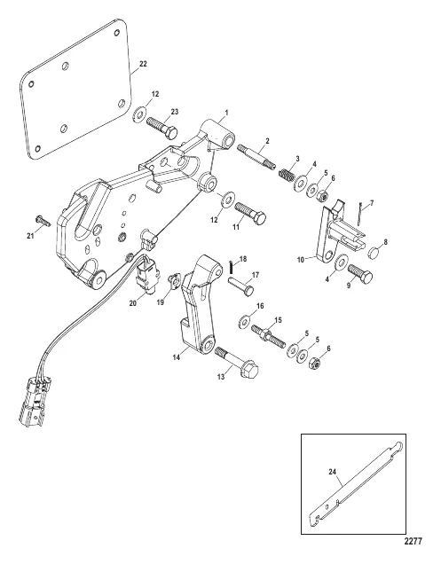 Shift Bracket Components (Bravo - Design I)
