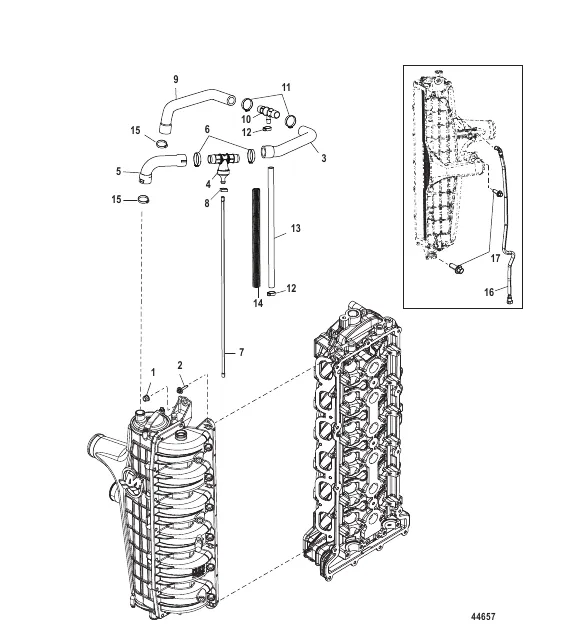 Charge Cooler/Intake Manifold Hose Routings