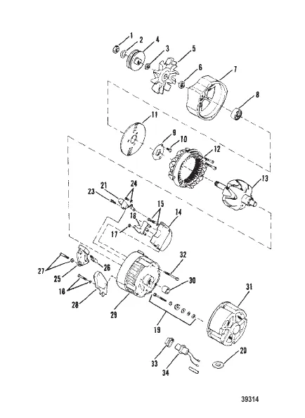 ГЕНЕРАТОР (DELCO REMY №1103113)