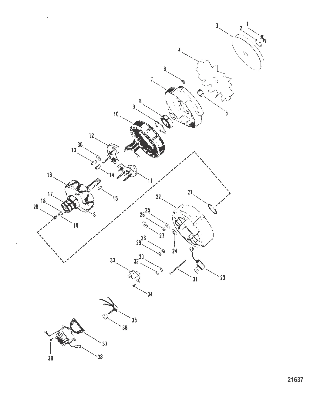 Alternator (Motorola # 8MR2039K)