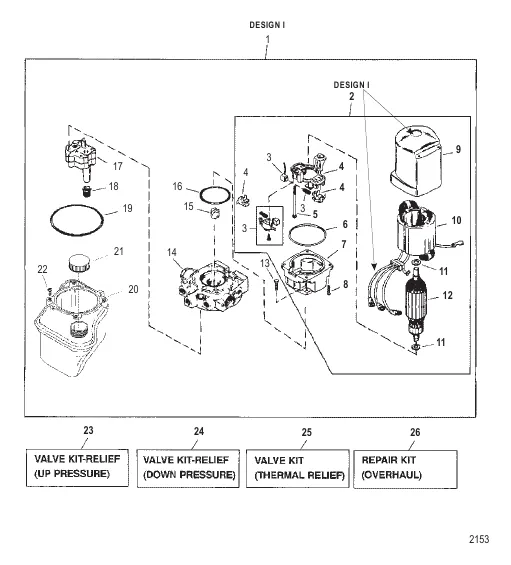 Pump/Motor Assembly (Design I - 14336A20)