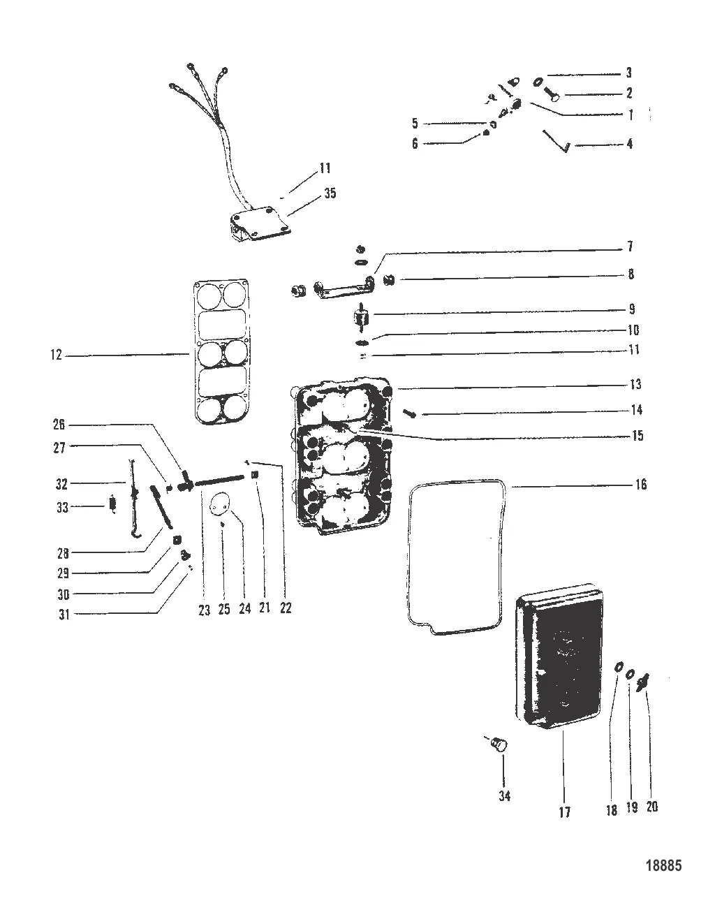 Пластина обогатителя и тяга газа (Конструкция I)