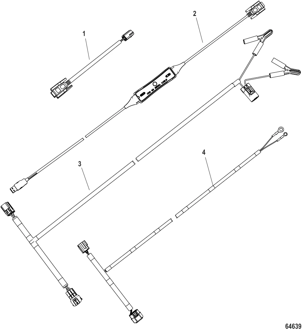 Cable Kit-CDS G3 Serial Interface 15-30 Hp FourStroke OB