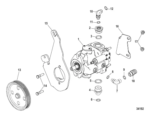 AXIUS Steering Hydraulic Pump, 1A342859 and Down, Gen I