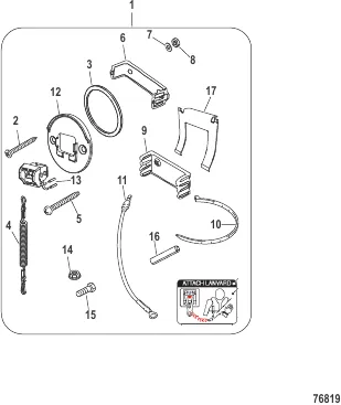Lanyard Flush/Bezel Mount 19674A07 and 8M0182075