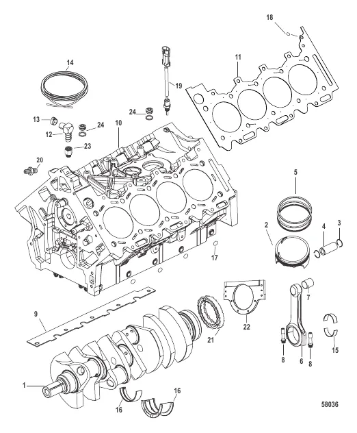 Cylinder Block (0M971885 and Above)