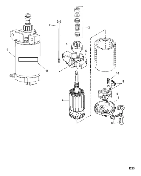 Starter Motor (USA- 1B282399 and Below)