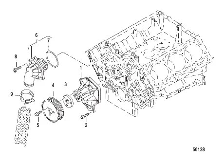 Water Pump Coolant Thermostat