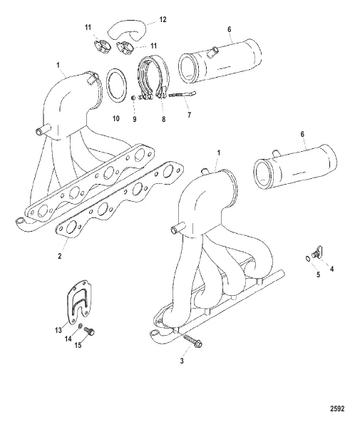 Exhaust Header / Tailpipe Assembly