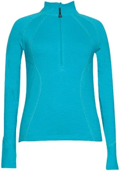 Женская кофта с воротом на молнии W8312-403 Blue (бирюзовый) (XL)