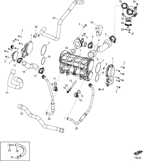Cooling Components 1350 0M977274 and Above