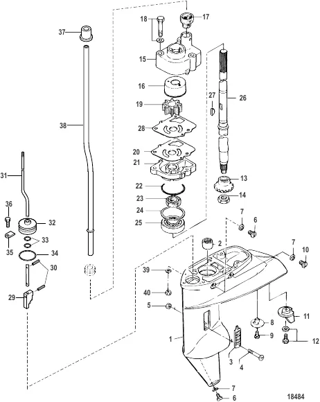 Gear Housing Driveshaft - Command Thrust
