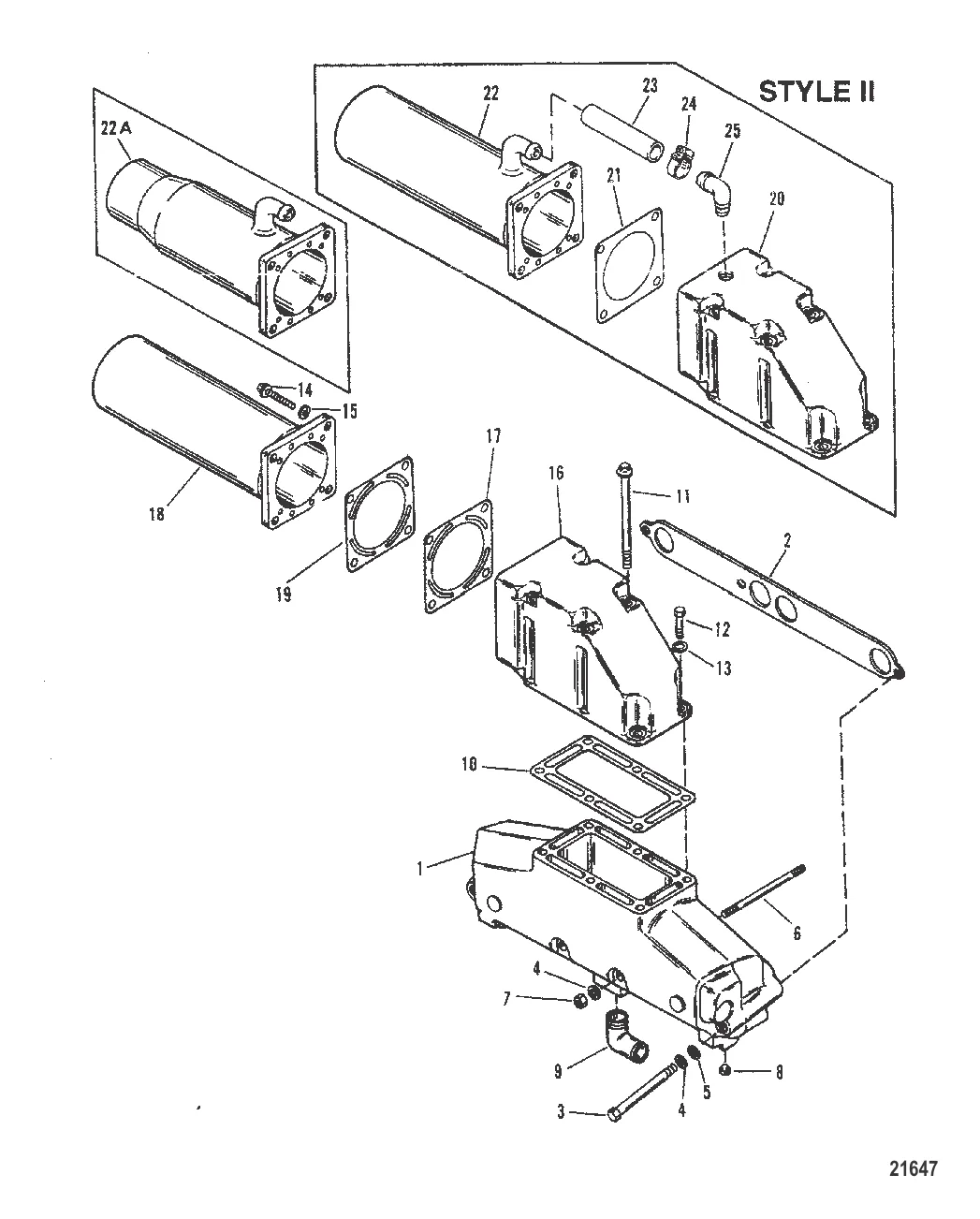 Exhaust Manifold / Elbow (Mercruiser System)