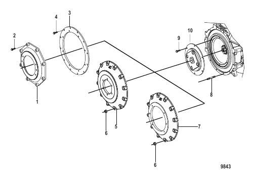 Flywheel Housing Cover (Inboard)