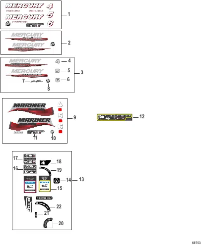 Decals Serial #0R991812 and Below