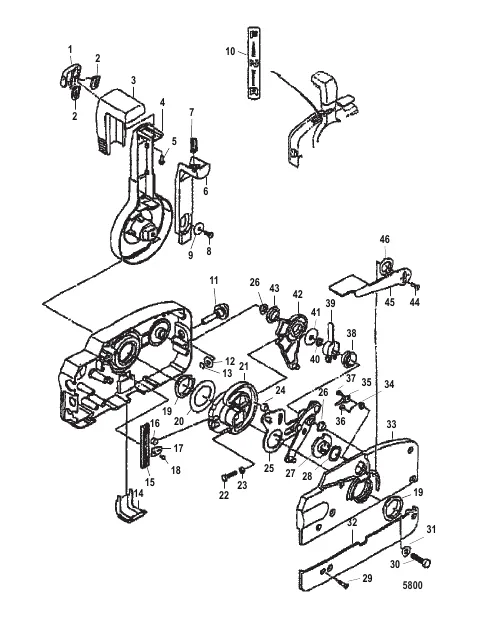 Remote Control Components -Mechanical 802616A1 - 0N302509 and Below