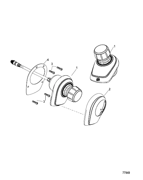 Joystick Assembly Single Engine Steering