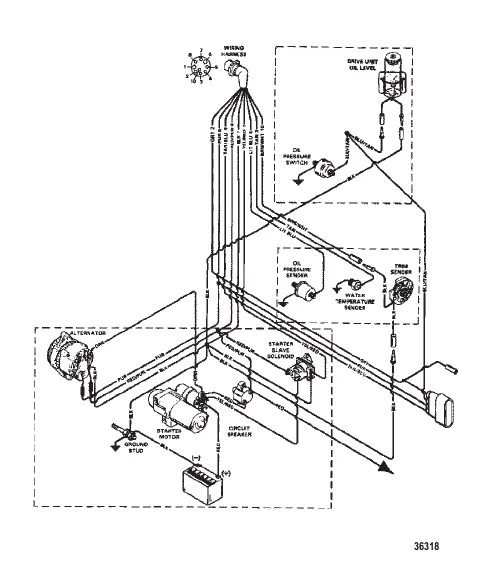 ЭЛЕКТРОПРОВОДКА (ДВИГАТЕЛЬ)