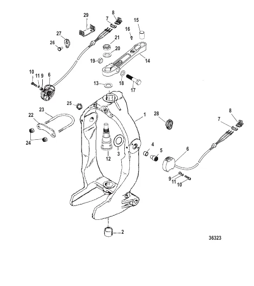Gimbal Ring and Steering Lever AXIUS Gen I