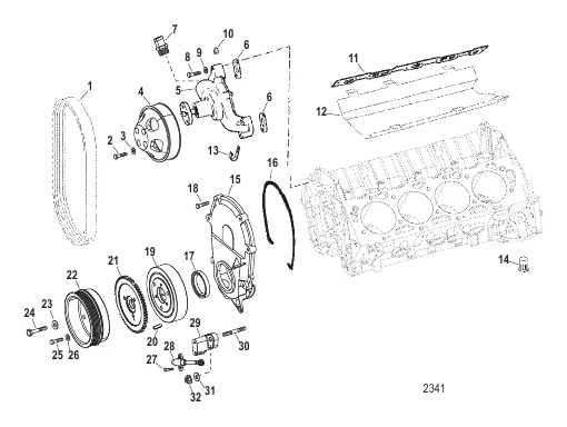 Engine Components (Water Pump And Front Cover)