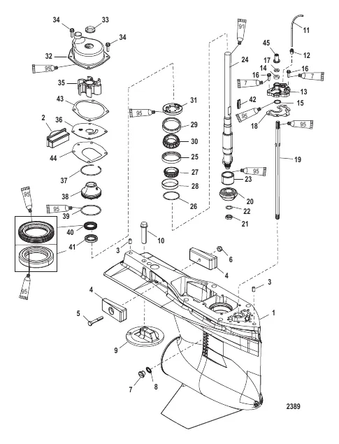 Gear Housing (Driveshaft)(Standard/Counter Rotation)