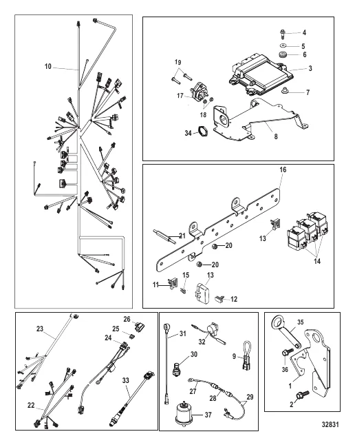 Electrical Components Mechanical Throttle and Shift