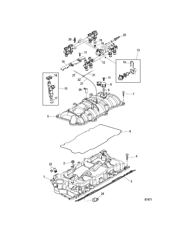 Intake Manifold and Fuel Rail