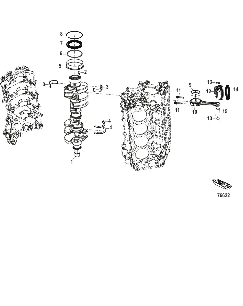 Crankshaft, Pistons and Connecting Rods