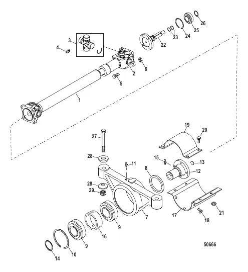 Driveshaft Extension Components (Bravo)