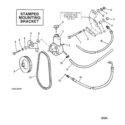POWER STEERING COMPONENTS STAMPED MOUNTING BRACKET