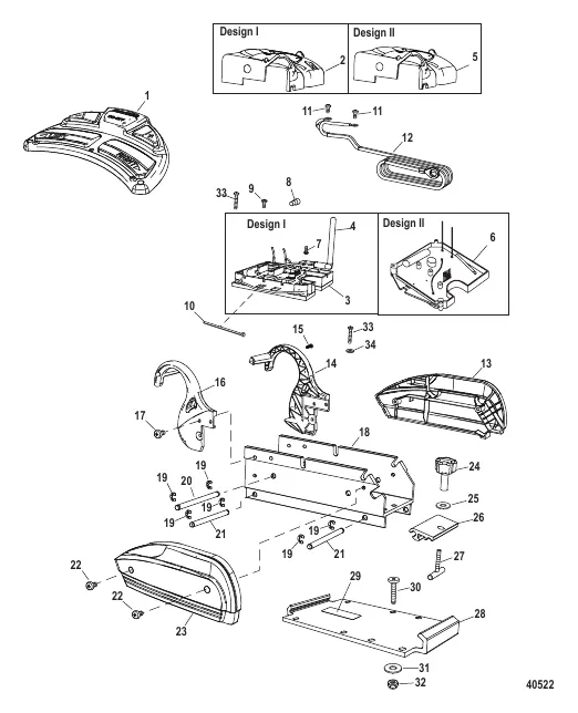 Электрические и крепежные компоненты (Соленая вода)