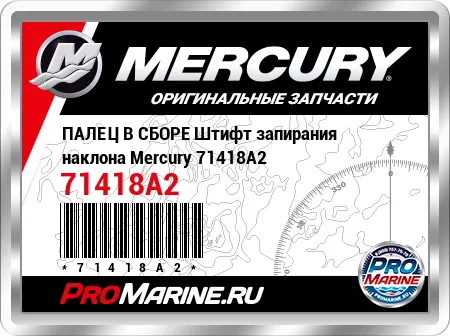 ПАЛЕЦ В СБОРЕ Штифт запирания наклона Mercury