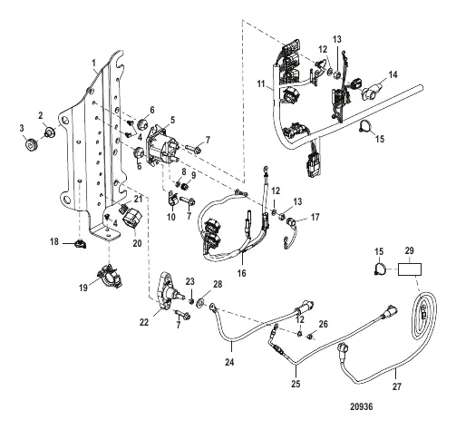 Electrical Plate Component Serial Number 1B723942 and Below