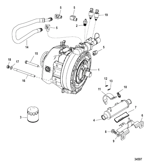 Трансмиссия и связанные детали (ZF – 45C) (ZF – 63C)