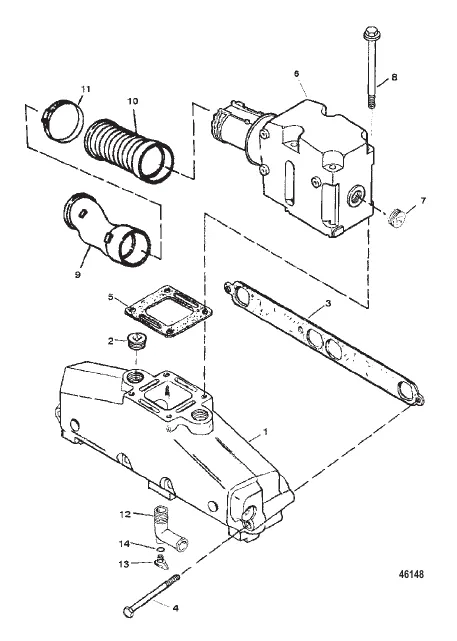 EXHAUST MANIFOLD AND CAST IRON EXHAUST ELBOW