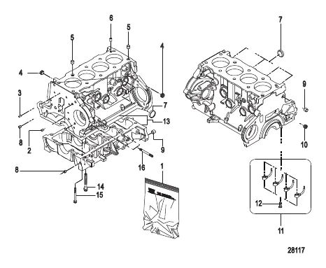 Cylinder Block Crankcase