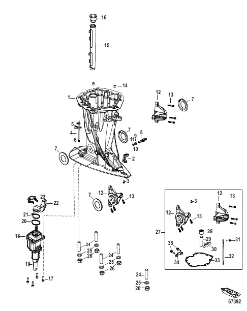 Driveshaft Housing 1E093311 and Below